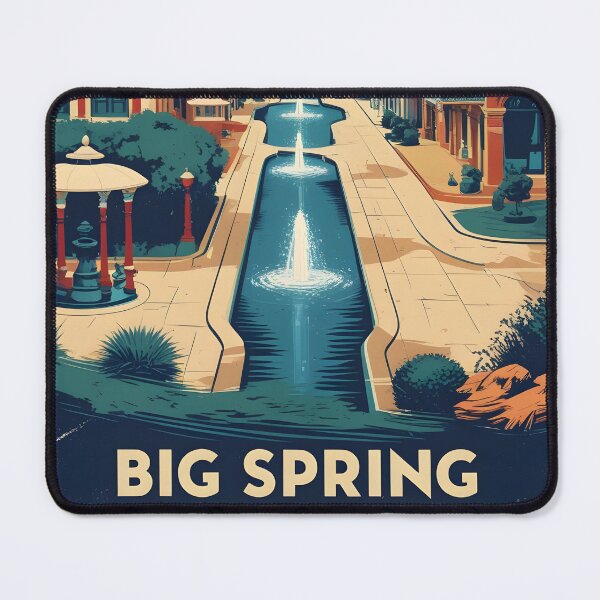 Item preview, Big Spring Texas USA Vintage Travel Tourism  designed and sold by TravelersGems.