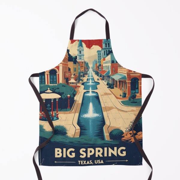 Item preview, Big Spring Texas USA Vintage Travel Tourism designed and sold by TravelersGems.