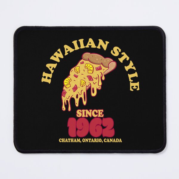 Item preview, Chatham Ontario Canada invented Hawaiian Pizza slice logo style designed and sold by Jdawnink.