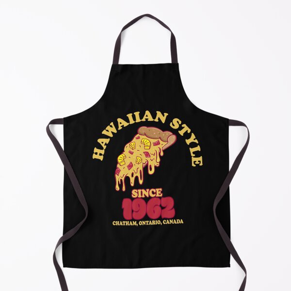 Item preview, Chatham Ontario Canada invented Hawaiian Pizza slice logo style designed and sold by Jdawnink.
