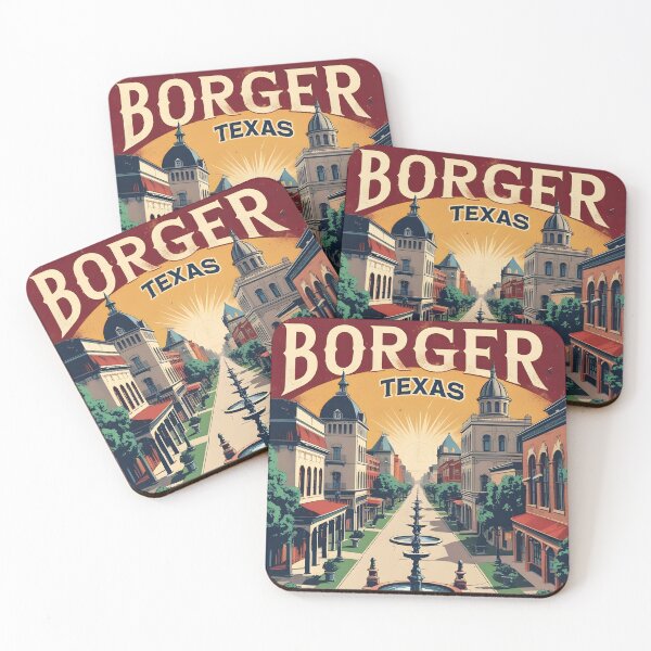 Item preview, Borger Texas USA Vintage Travel Tourism  designed and sold by TravelersGems.