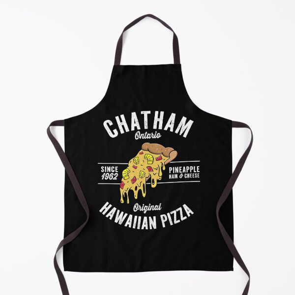 Item preview, Chatham Ontario Canada invented Hawaiian Pizza slice logo style designed and sold by Jdawnink.