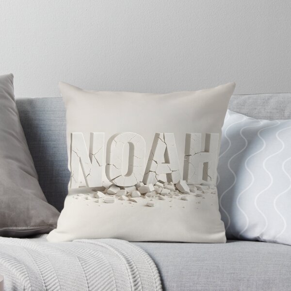 Item preview, Noah Breaking Apart 3D Design – Symbolic Cracked Name Sculpture Art designed and sold by VoidBloom Studio.