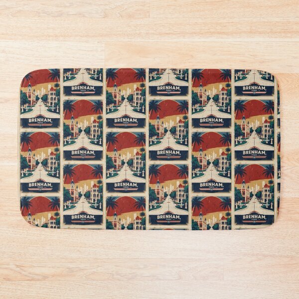 Item preview, Brenham Texas USA Vintage Travel Tourism designed and sold by TravelersGems.