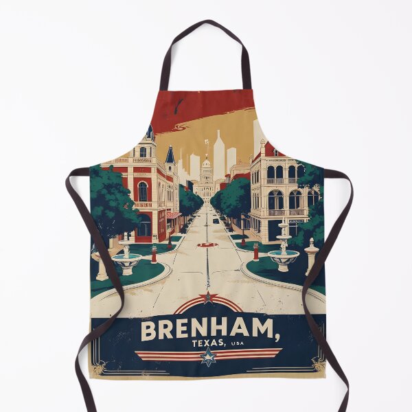 Item preview, Brenham Texas USA Vintage Travel Tourism designed and sold by TravelersGems.