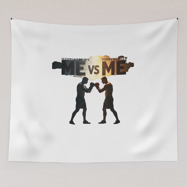 Item preview, Me vs Me – Motivational Battle designed and sold by MyFashionDreams.