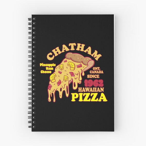 Item preview, Chatham Ontario Canada invented Hawaiian Pizza slice logo style designed and sold by Jdawnink.