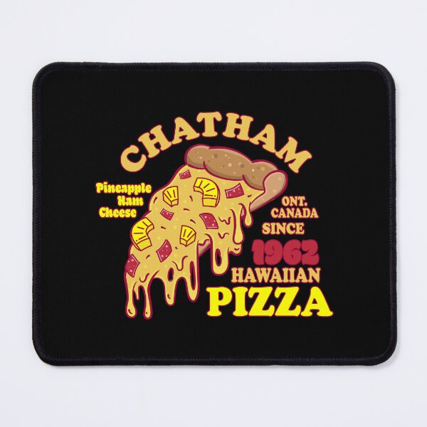 Item preview, Chatham Ontario Canada invented Hawaiian Pizza slice logo style designed and sold by Jdawnink.