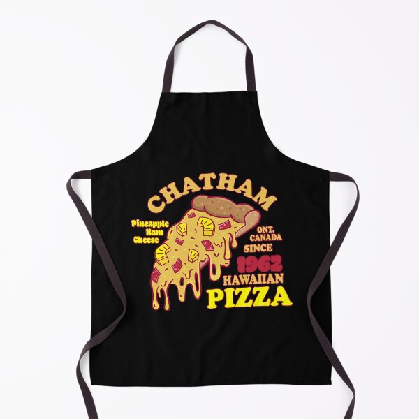 Item preview, Chatham Ontario Canada invented Hawaiian Pizza slice logo style designed and sold by Jdawnink.