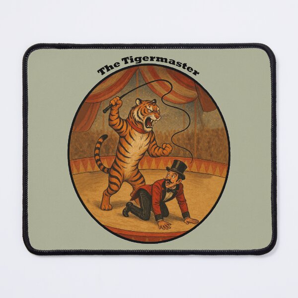 Item preview, Vintage Circus Tiger Whipping the Ringmaster with its Whip URM designed and sold by urmaddad.