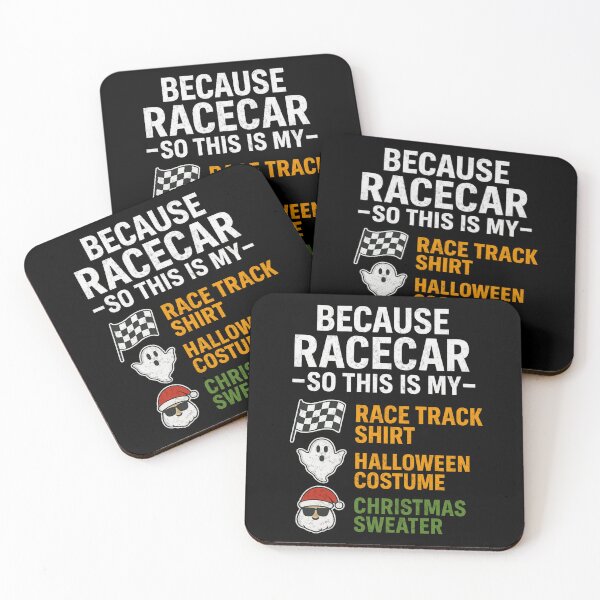 Item preview, Because Racecar So This Is My Race Track Halloween Costume Christmas Sweater Funny Racing Holiday  designed and sold by CarantinedChaos.