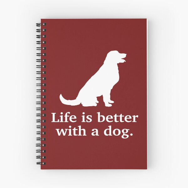 Item preview, Life is better with a dog. (White) designed and sold by RazorBrain.