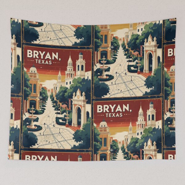Item preview, Bryan Texas USA Vintage Travel Tourism  designed and sold by TravelersGems.