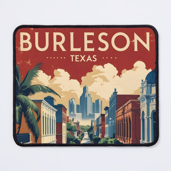 Item preview, Burleson Texas USA Vintage Travel Tourism designed and sold by TravelersGems.