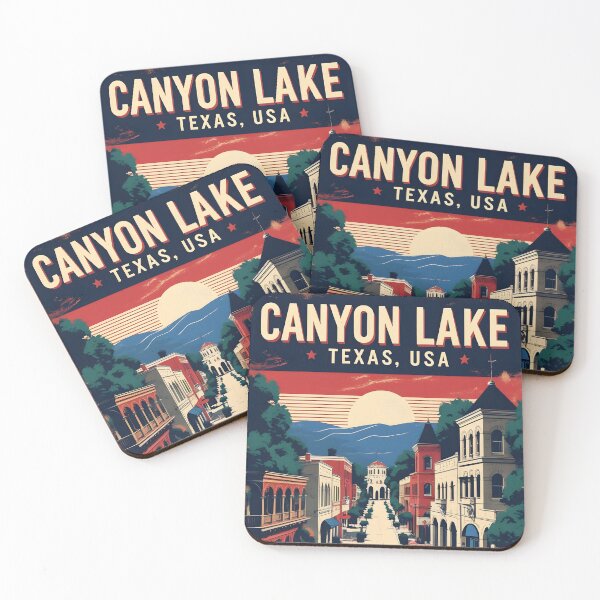 Item preview, Canyon Lake Texas USA Vintage Travel Tourism  designed and sold by TravelersGems.