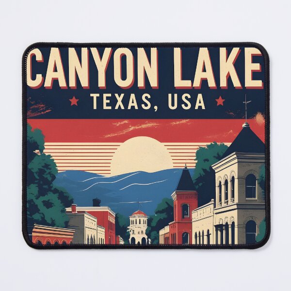 Item preview, Canyon Lake Texas USA Vintage Travel Tourism designed and sold by TravelersGems.