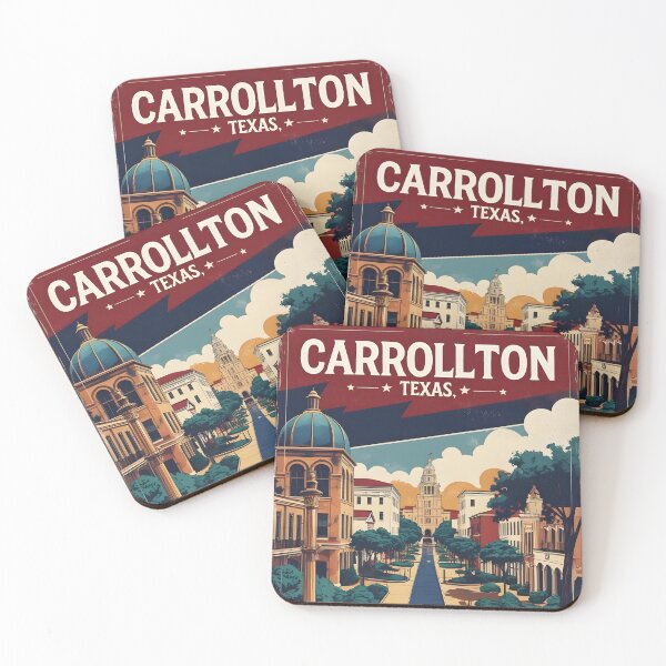 Item preview, Carrollton Texas USA Vintage Travel Tourism  designed and sold by TravelersGems.