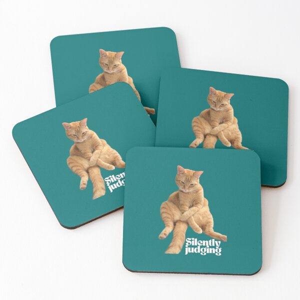 Item preview, Judgmental Cat - White Font designed and sold by HappyHippo412.