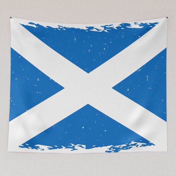 Item preview, Distressed Scottish Flag designed and sold by muskitt.