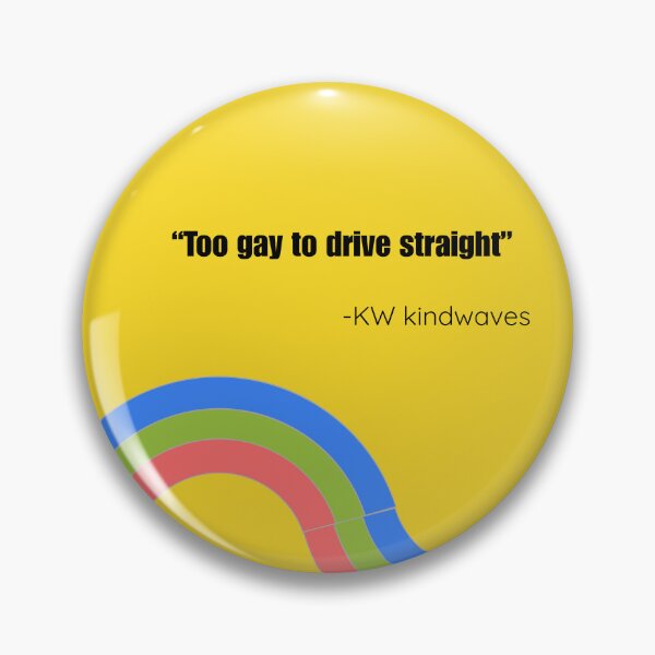 Item preview, Too Gay To Drive Straight – Funny Minimal Queer Design designed and sold by KWkindwaves.