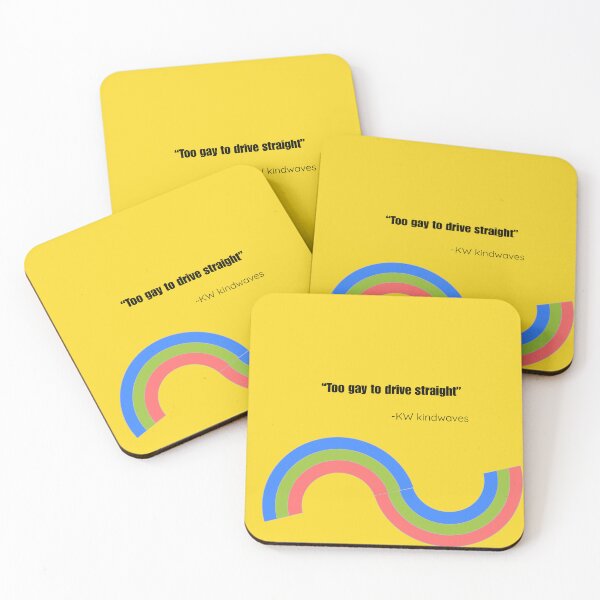 Item preview, Too Gay To Drive Straight – Funny Minimal Queer Design designed and sold by KWkindwaves.