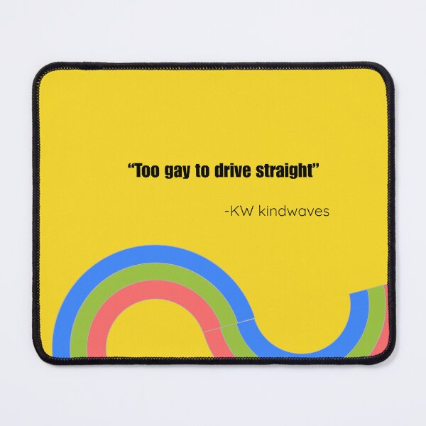 Item preview, Too Gay To Drive Straight – Funny Minimal Queer Design designed and sold by KWkindwaves.