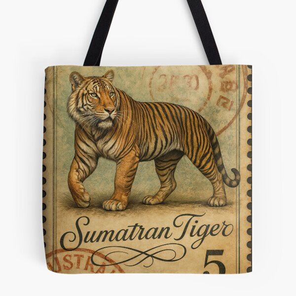 Item preview, Majestic Sumatran Tiger Postage Stamp designed and sold by ForeverPrintsOK.