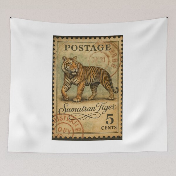 Item preview, Majestic Sumatran Tiger Postage Stamp designed and sold by ForeverPrintsOK.