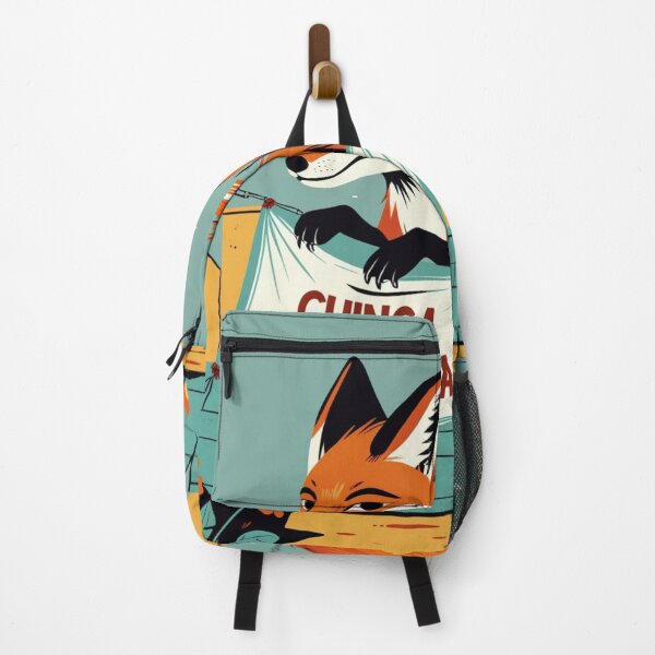 Item preview, Chinga La Migra – Bold Cartoon Fox Protest Sticker designed and sold by andry01.