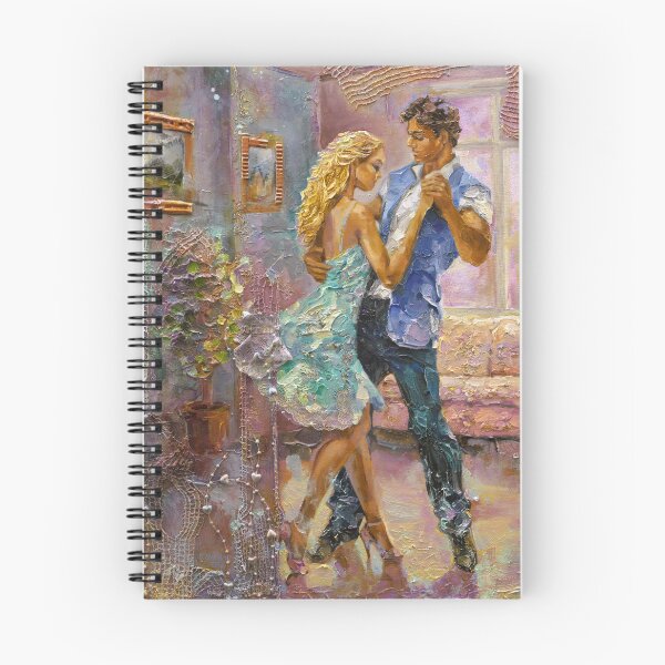 Item preview, Salsa Dancing Figures Couple in Love Modern Textured Painting designed and sold by Dariia Zhyrova.