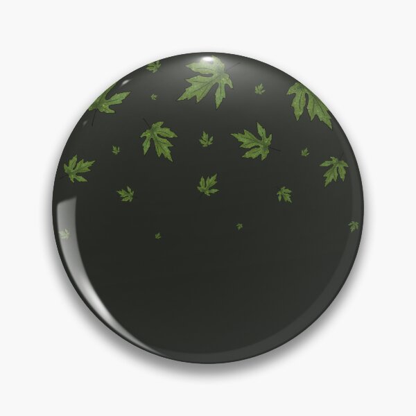 Item preview, Freely falling green leaves on a dark green background designed and sold by Cherevan.