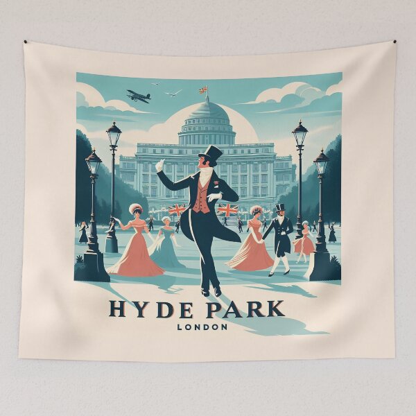 Item preview, Gentleman Dancing in Hyde Park London – Vintage Elegance Design designed and sold by MAGICKEY2024.
