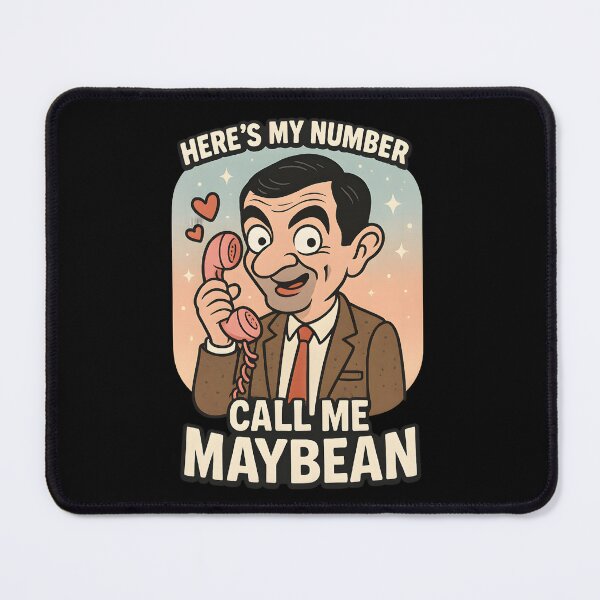 Item preview, Call Me Maybean – Mr. Bean Pop Parody Design designed and sold by W.T.F.Prints.