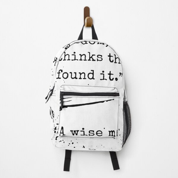 Item preview, A wise man seeks wisdom; a madman thinks that he has found it. designed and sold by commonquotes.