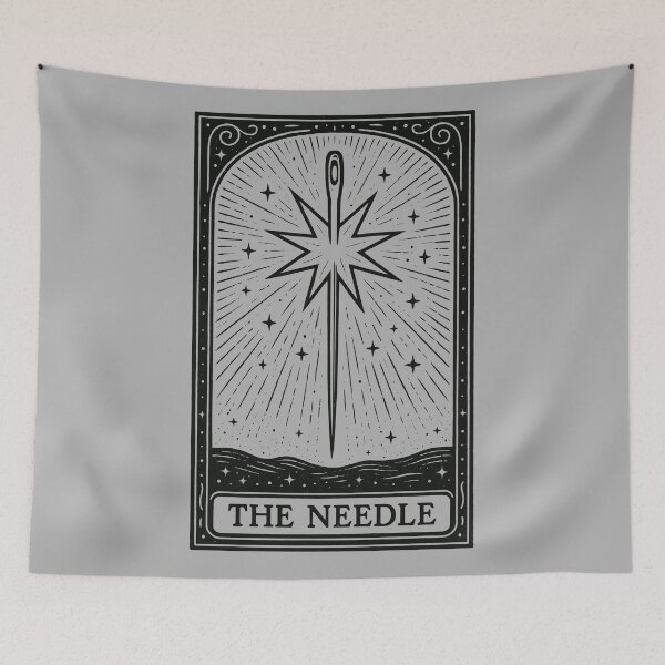 Item preview, Sewing Magic Tarot – The Needle (Dark Variant) designed and sold by BRU Design.