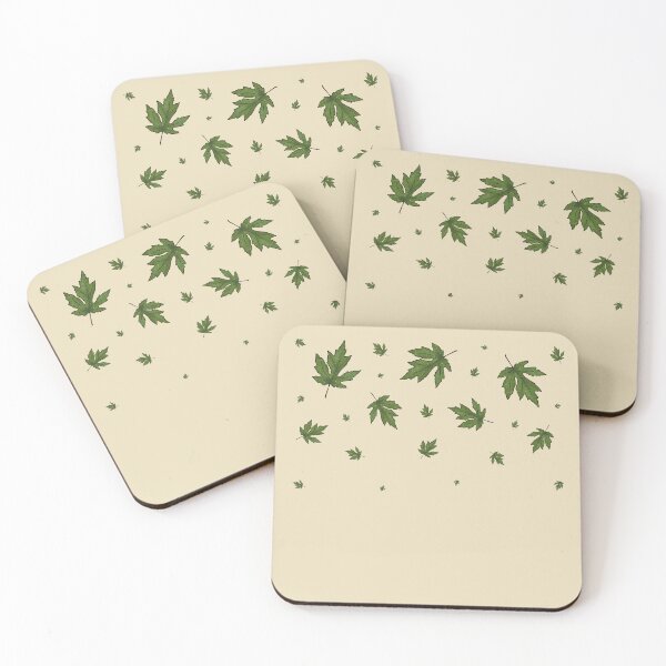 Item preview, Freely falling green leaves designed and sold by Cherevan.