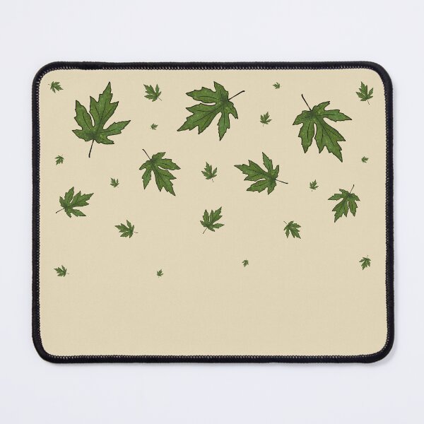 Item preview, Freely falling green leaves designed and sold by Cherevan.