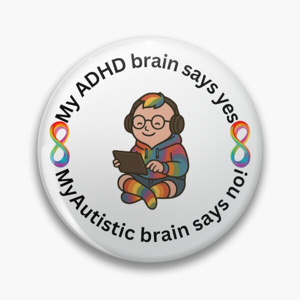 Item preview, ADHD meets Autism  designed and sold by Neurobendy-Bean.
