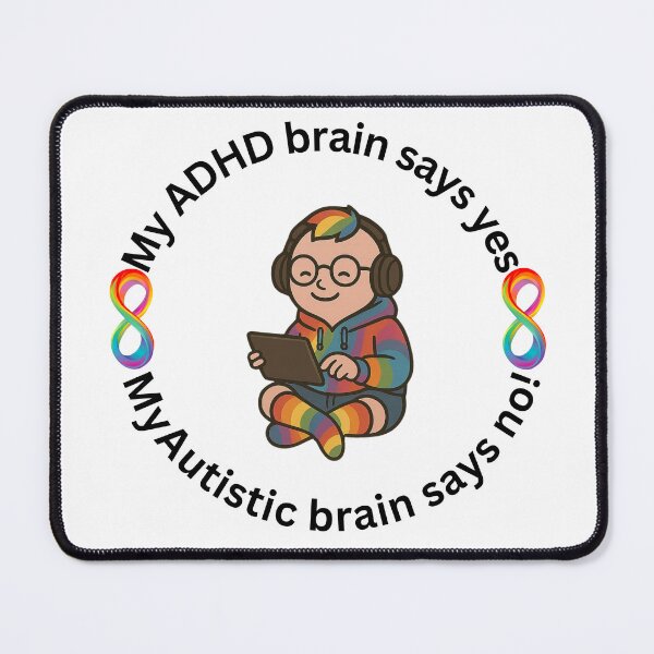 Item preview, ADHD meets Autism  designed and sold by Neurobendy-Bean.