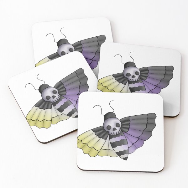 Item preview, Pride Moth: Non-Binary designed and sold by mxminty.