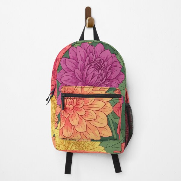 Item preview, Vibrant Dahlia Floral Seamless Pattern | Bold & Modern Spring Summer Design 2025 designed and sold by Ojo de Lilith.