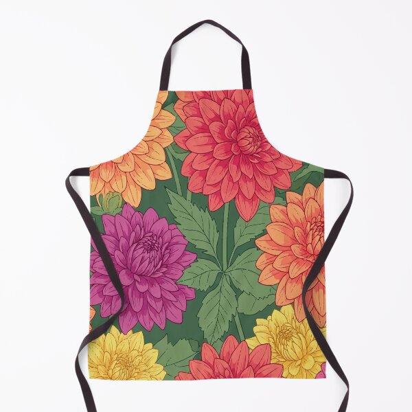 Item preview, Vibrant Dahlia Floral Seamless Pattern | Bold & Modern Spring Summer Design 2025 designed and sold by  Ojo de Lilith.