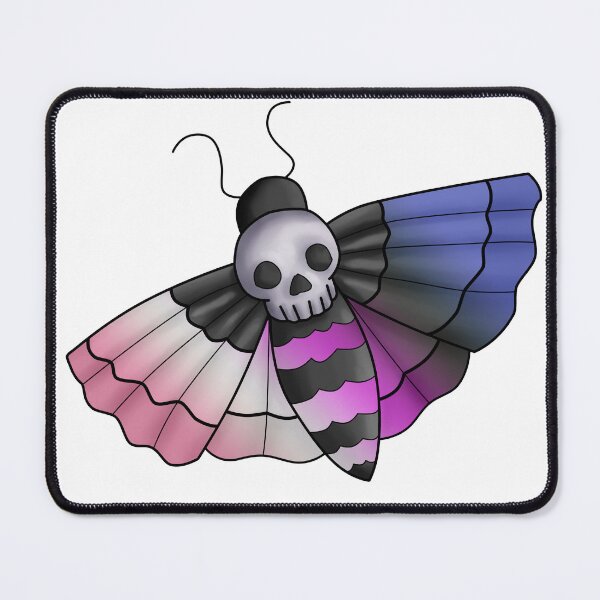 Item preview, Pride Moth: Genderfluid designed and sold by mxminty.