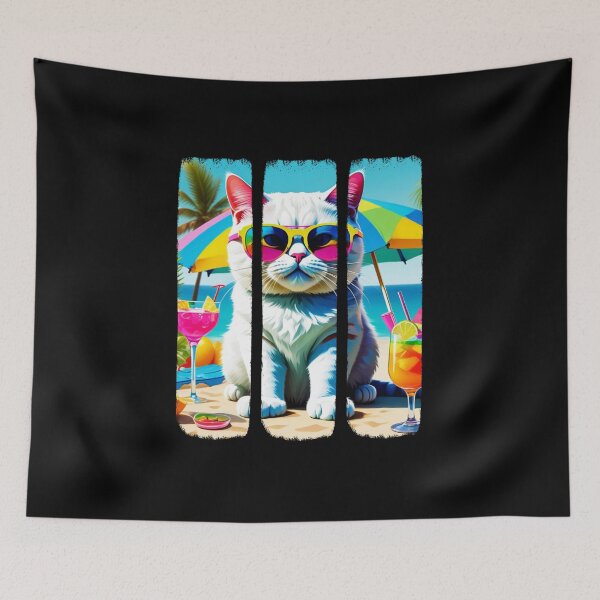 Item preview, Cool Summer Cat designed and sold by Crazy Before Cats.