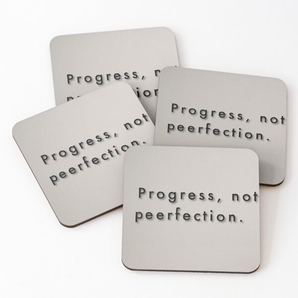 Item preview, Progress, Not Perfection – Motivational Quote Design designed and sold by Digitaljes.