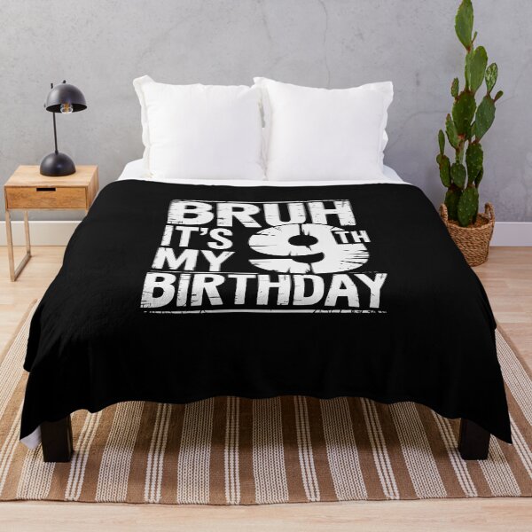 Item preview, BRUH IT'S MY 9 BIRTHDAY designed and sold by jkrphoto.