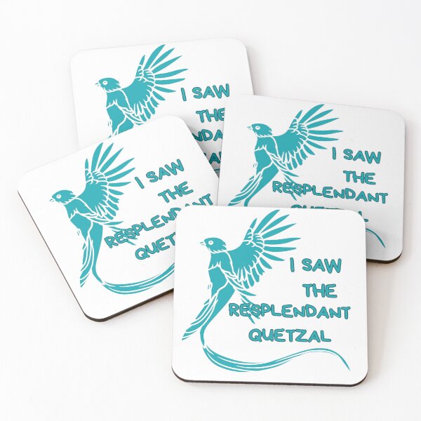 Item preview, I Saw the Resplendant Quetzal in Boquete Panama Tourism Minimalist Blue  designed and sold by Alvaro-Miranda.