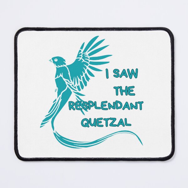 Item preview, I Saw the Resplendant Quetzal in Boquete Panama Tourism Minimalist Blue designed and sold by Alvaro-Miranda.