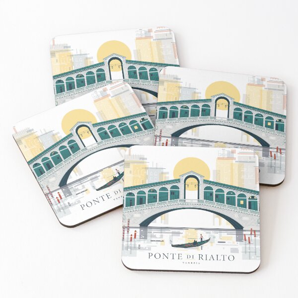 Item preview, Rialto Bridge in Venice Illustration designed and sold by Mattgyver.