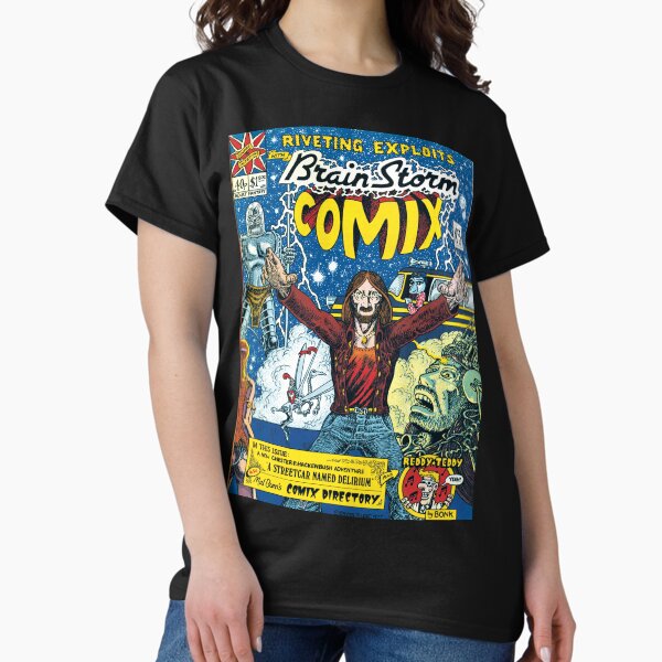 Brainstorm Comix featuring Chester P Hackenbush the Psychedlic Alchemist! Classic T-Shirt